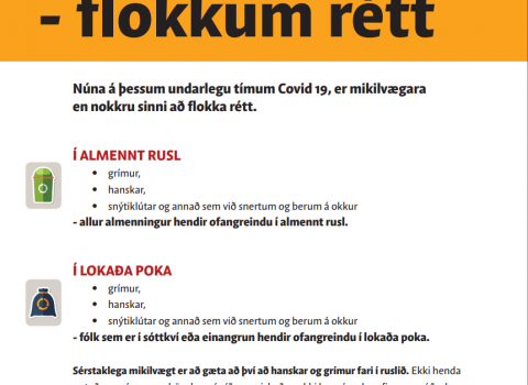 Flokkum rétt