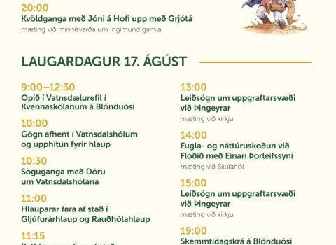 Vatnsdæluhátíð á næsta leyti