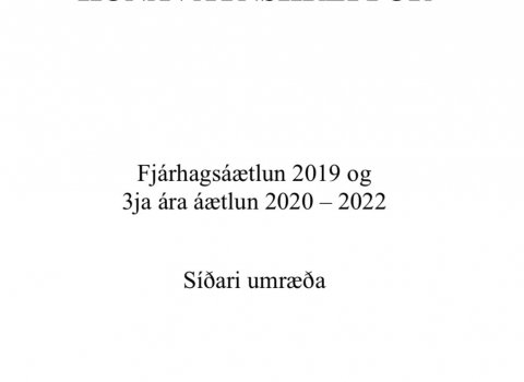 Fjárhagsáætlun Húnavatnshrepps árið 2019
