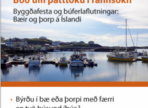 Boð um þátttöku í könnun - Byggðafesta og búferlaflutningar: Bæir og þorp á Íslandi