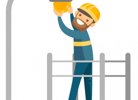 Er ljósastaurinn í ólagi