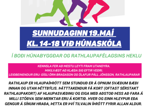 FRESTAÐ - Rathlaupanámskeið á Hvítasunnudag