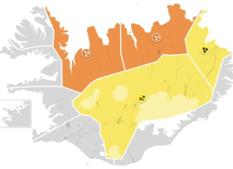 Slæm veðurspá - appelsínugul viðvörun