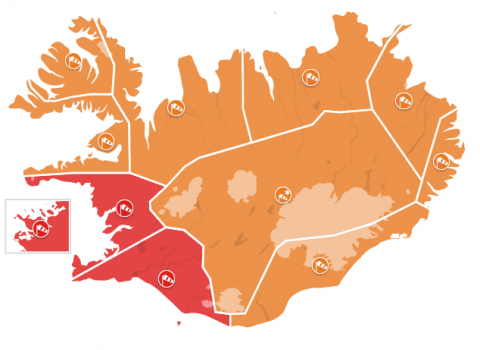 Tilkynning frá aðgerðastjórn almannavarna vegna slæmrar veðurspár